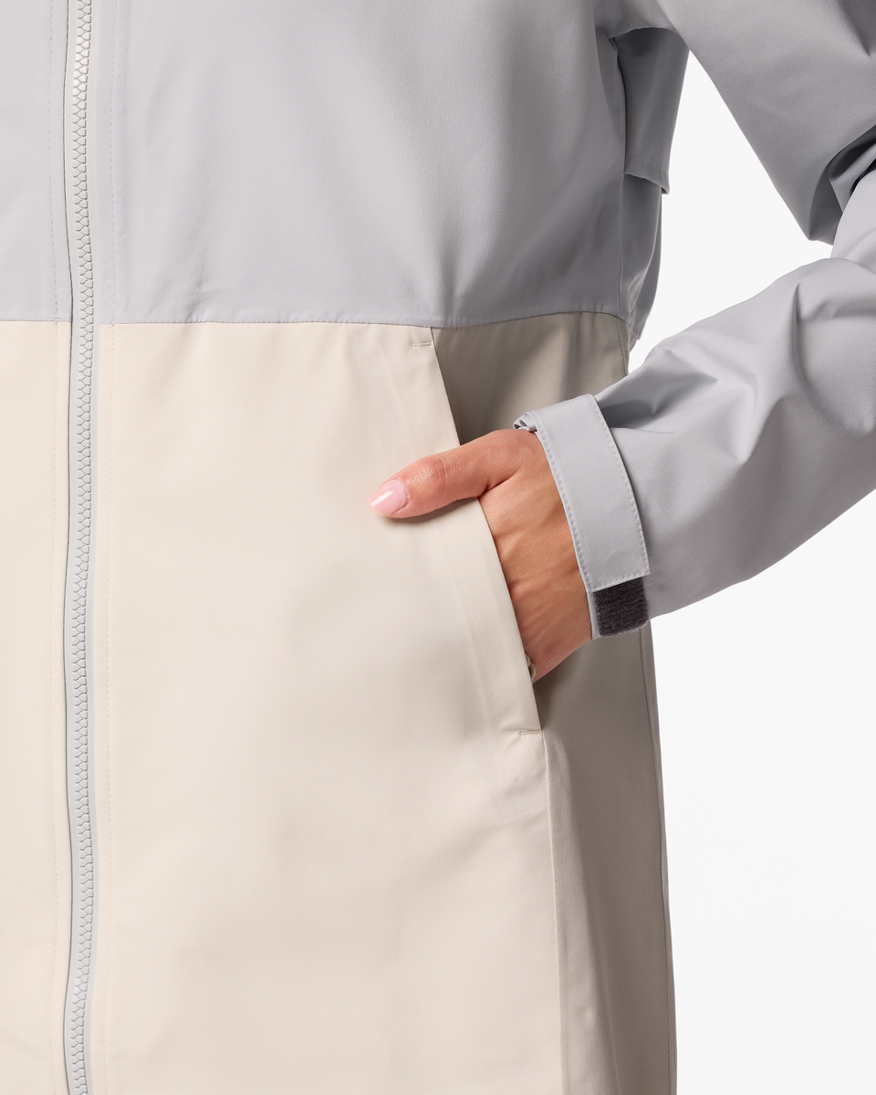Cielo Rain Trench - Women's - Vapor/Chalk - US 5639