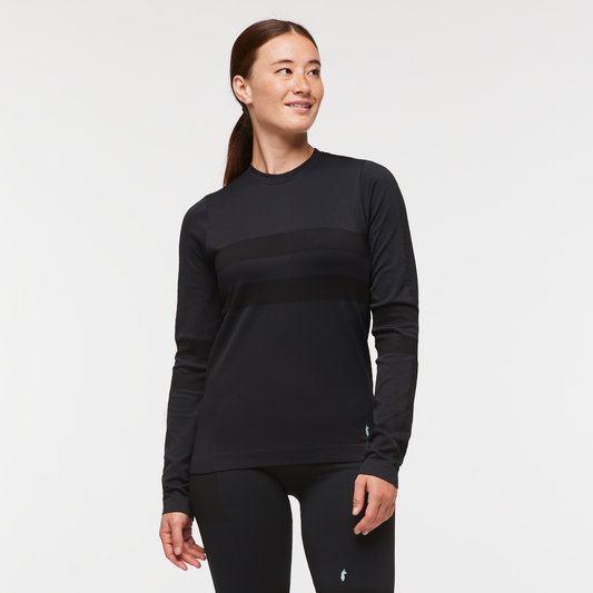 Debajo Seamless Baselayer Crew - Women's - Cotopaxi Black - US 1315