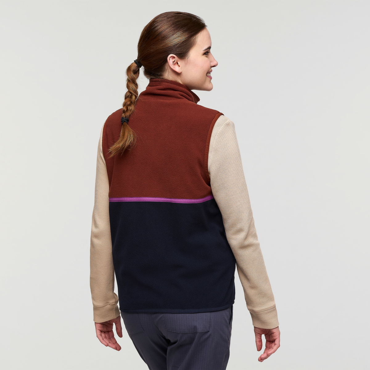 Amado Fleece Vest - Women's - Rusty/Carbon - US 8379