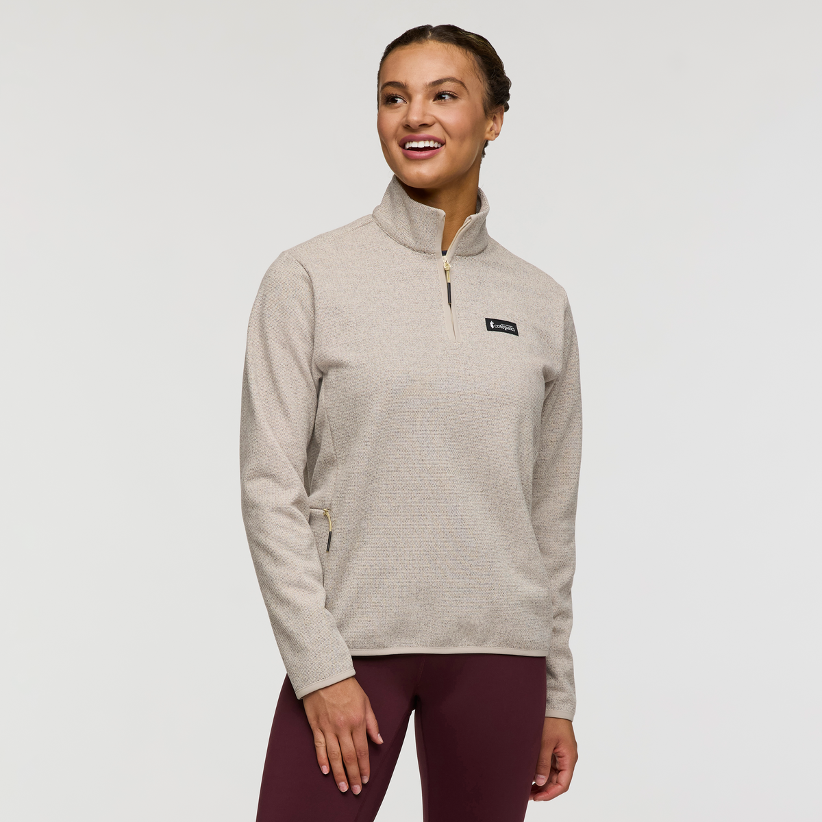 Envo Fleece Quarter-Zip Pullover - Women's - Heather Cream - US 8155