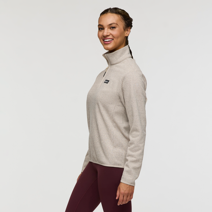 Envo Fleece Quarter-Zip Pullover - Women's - Heather Cream - US 8155