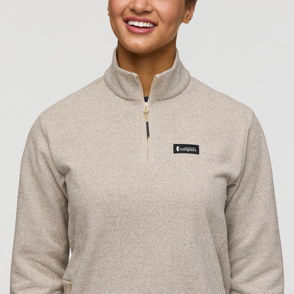 Envo Fleece Quarter-Zip Pullover - Women's - Heather Cream - US 8155