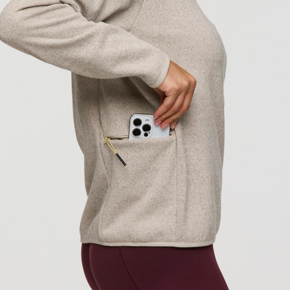 Envo Fleece Quarter-Zip Pullover - Women's - Heather Cream - US 8155