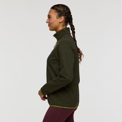 Envo Fleece Quarter-Zip Pullover - Women's - Heather Woods - US 4351