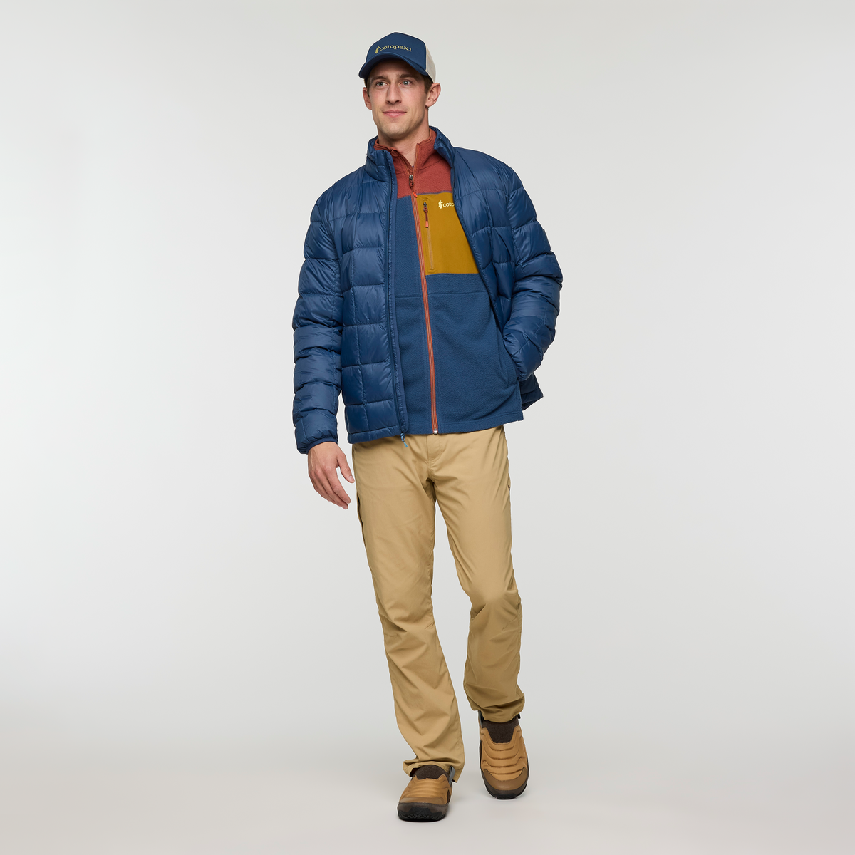 Abrazo Fleece Full-Zip Jacket - Men's - Nutmeg/Deep Sea - US 3062
