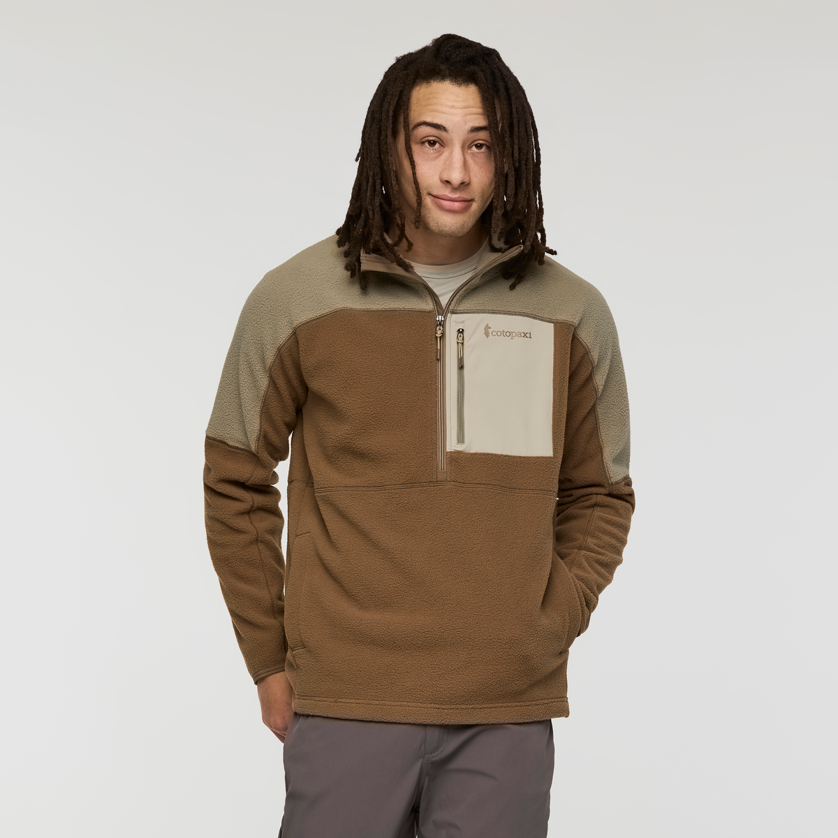 Abrazo Fleece Half-Zip Jacket - Men's - Stone/Dune - US 9281