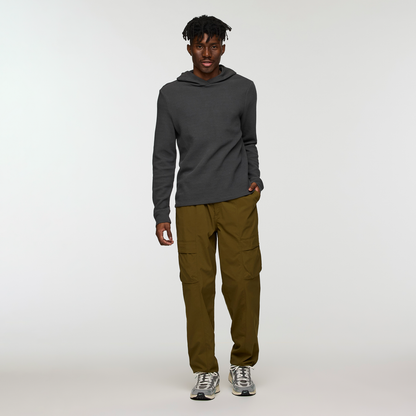 Atajo Long-Sleeve Waffle Hoodie - Men's - Charcoal - US 3320