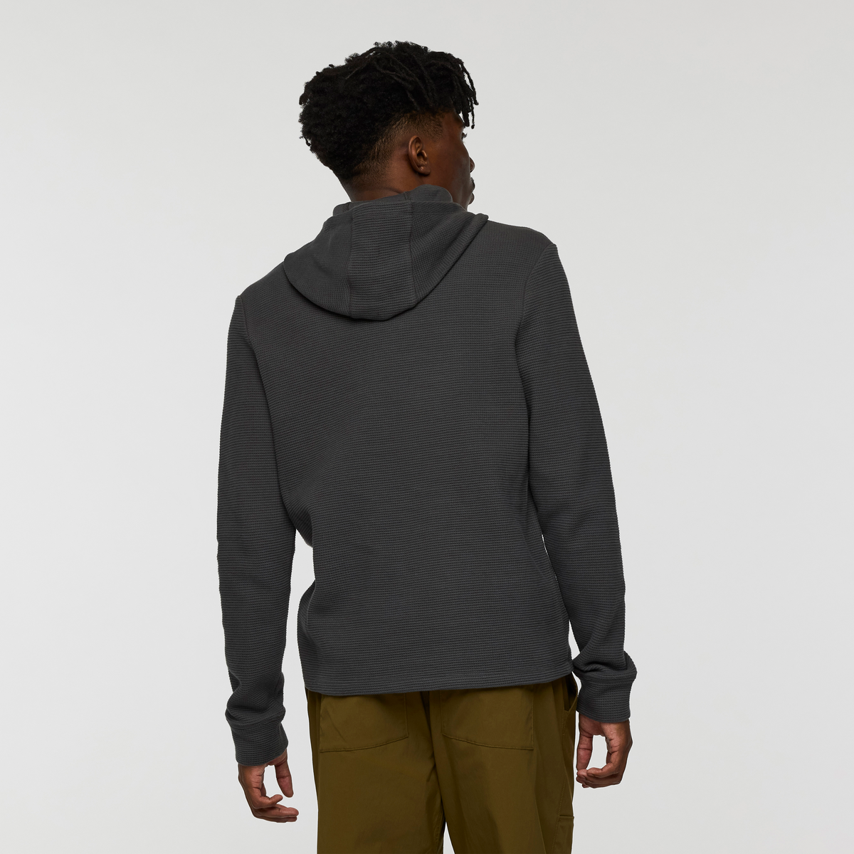 Atajo Long-Sleeve Waffle Hoodie - Men's - Charcoal - US 3320