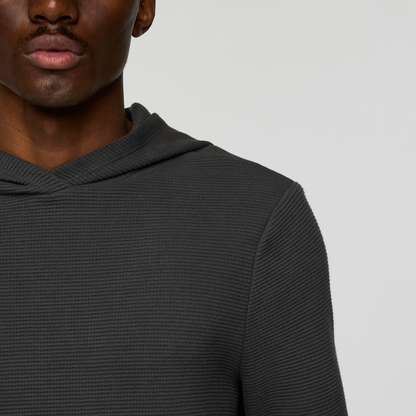 Atajo Long-Sleeve Waffle Hoodie - Men's - Charcoal - US 3320