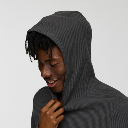 Atajo Long-Sleeve Waffle Hoodie - Men's - Charcoal - US 3320