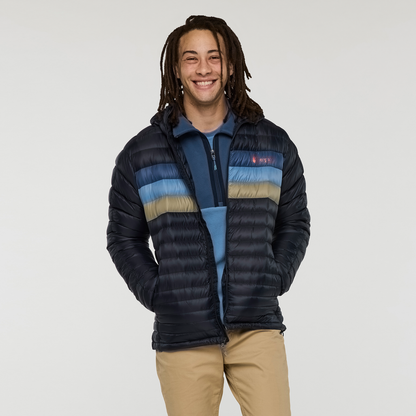 Fuego Down Hooded Jacket - Men's - Carbon Stripes - US 1815