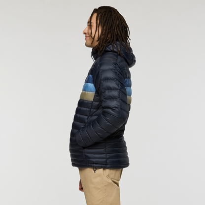 Fuego Down Hooded Jacket - Men's - Carbon Stripes - US 1815
