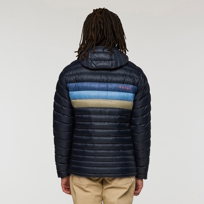 Fuego Down Hooded Jacket - Men's - Carbon Stripes - US 1815