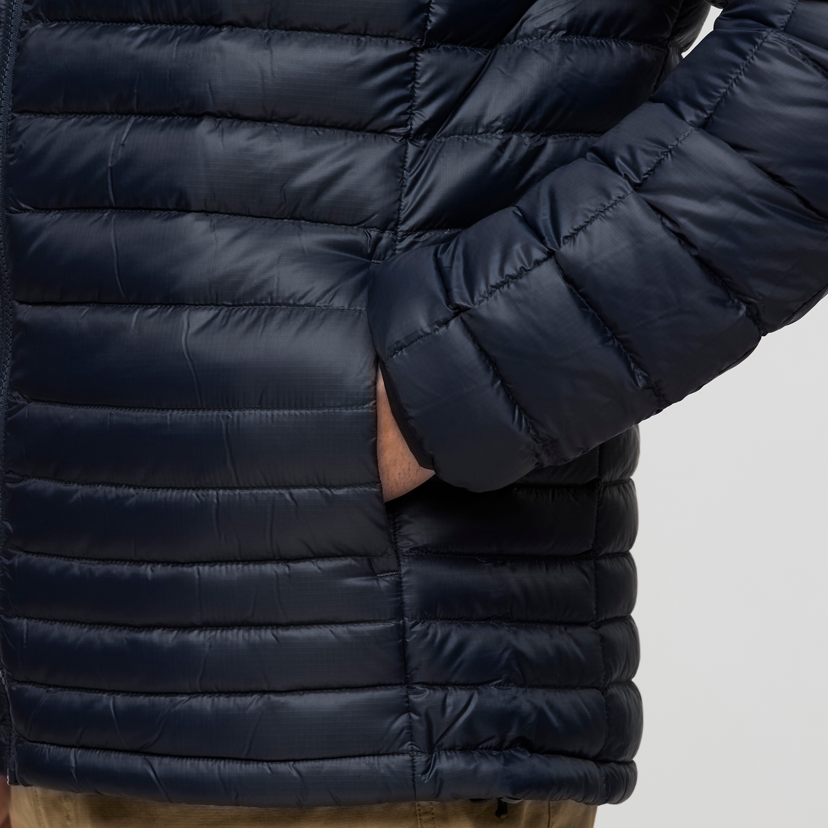 Fuego Down Hooded Jacket - Men's - Carbon Stripes - US 1815