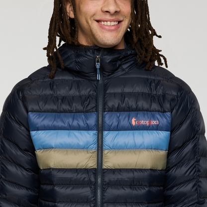 Fuego Down Hooded Jacket - Men's - Carbon Stripes - US 1815