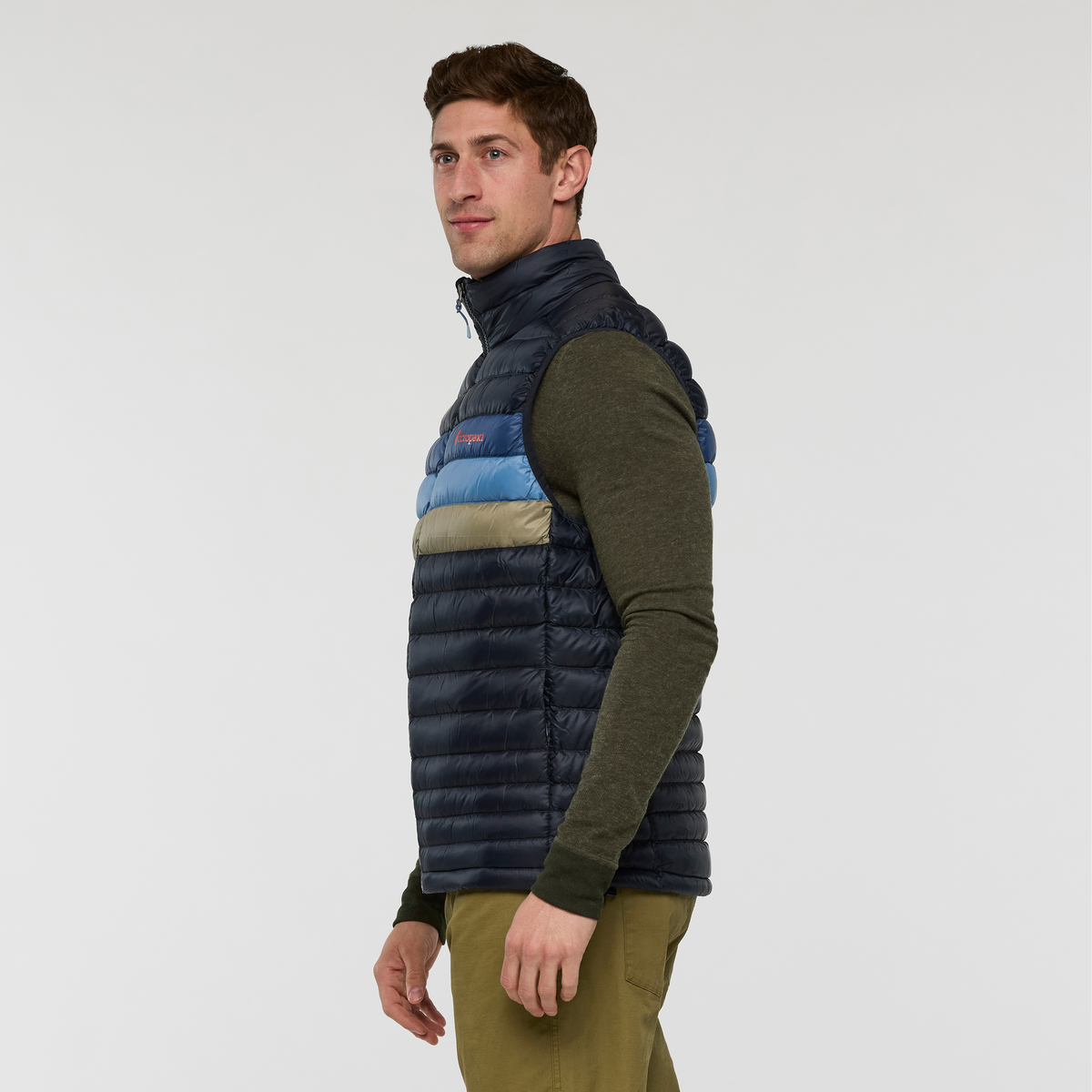 Fuego Down Vest - Men's - Carbon Stripes - US 8669