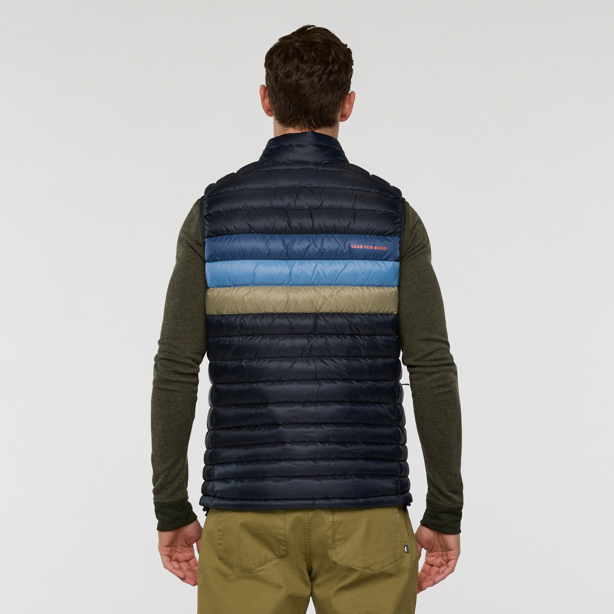 Fuego Down Vest - Men's - Carbon Stripes - US 8669