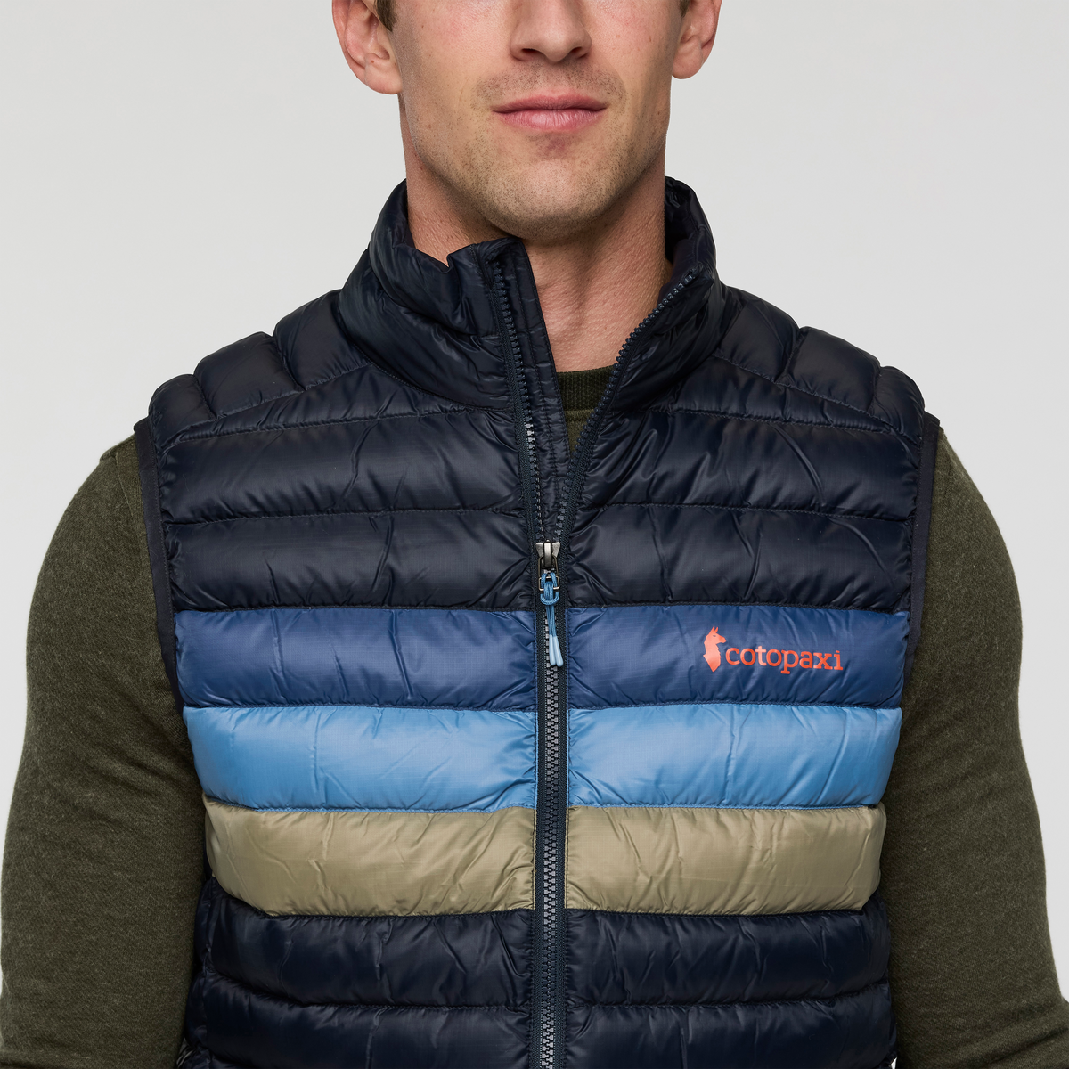 Fuego Down Vest - Men's - Carbon Stripes - US 8669