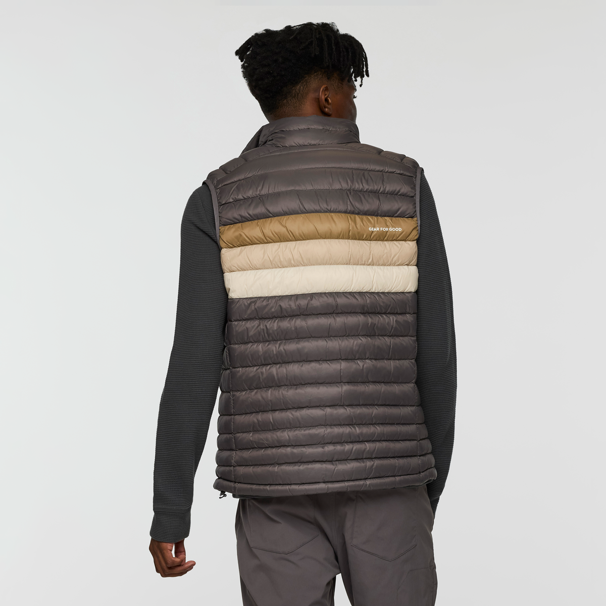 Fuego Down Vest - Men's - Cinder Stripes - US 4355