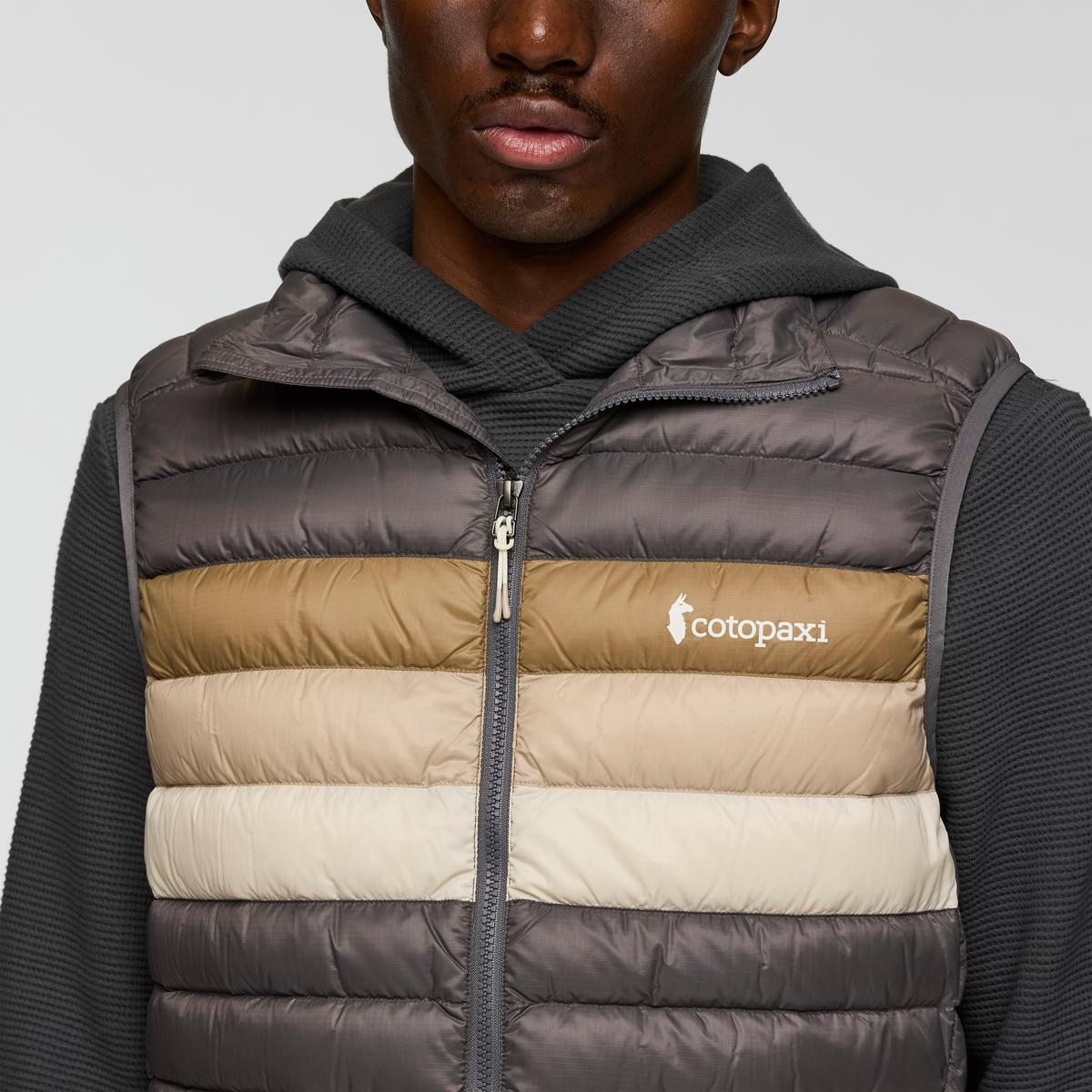 Fuego Down Vest - Men's - Cinder Stripes - US 4355