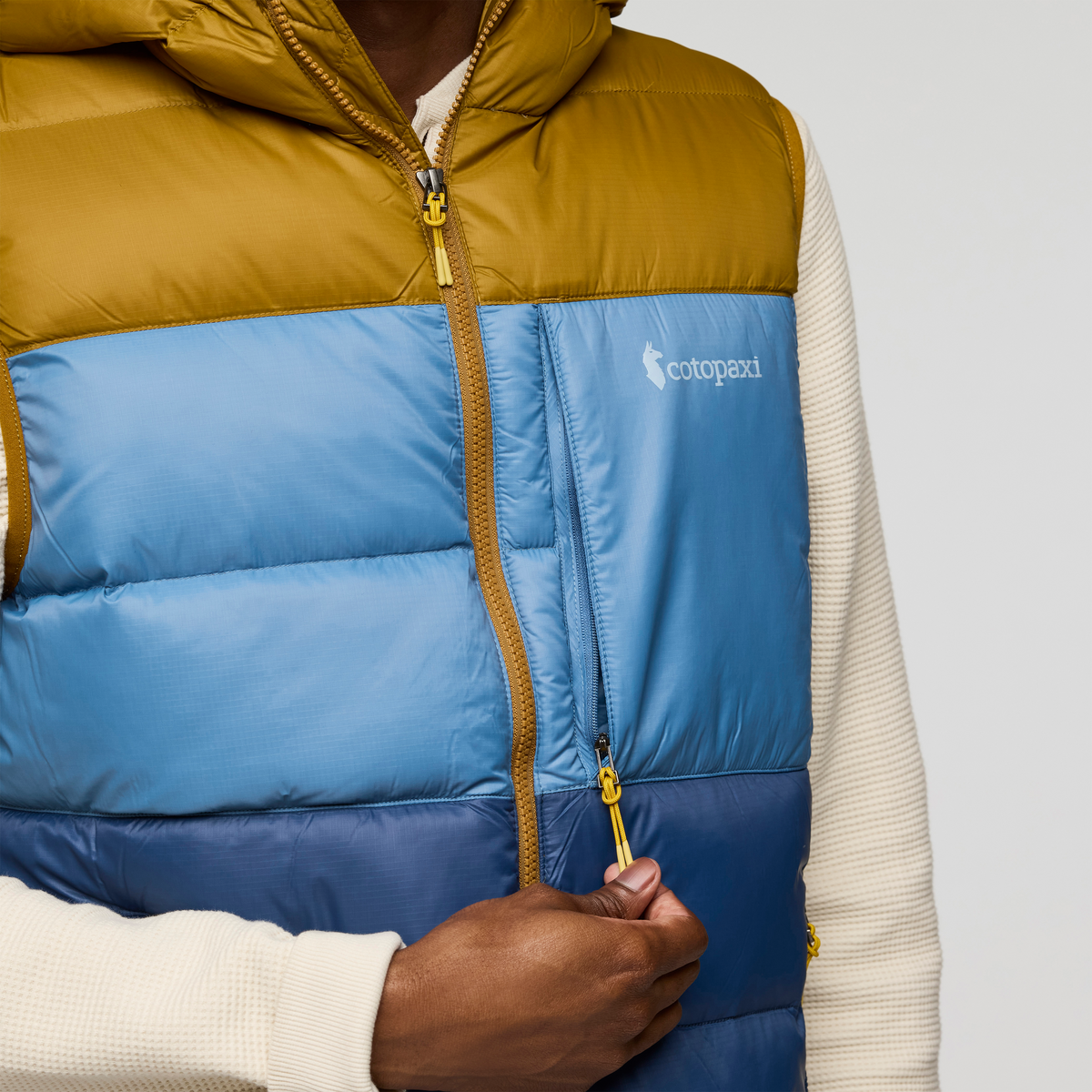 Fuego Max Down Vest - Men's - Bronze/Deep Sea - US 6108