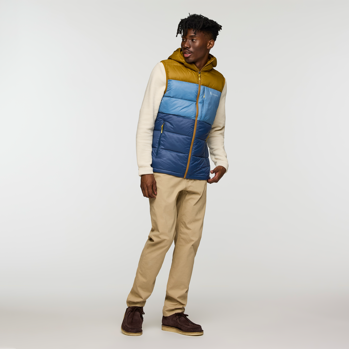 Fuego Max Down Vest - Men's - Bronze/Deep Sea - US 6108