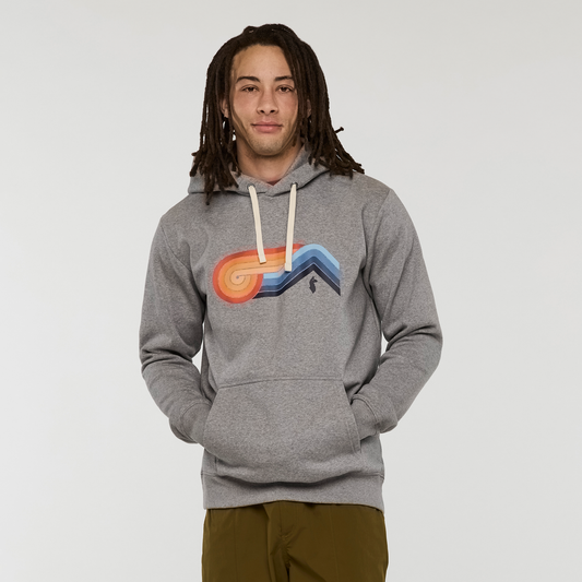 Melting Sunset Pullover Hoodie - Men's - Heather Grey - US 4978