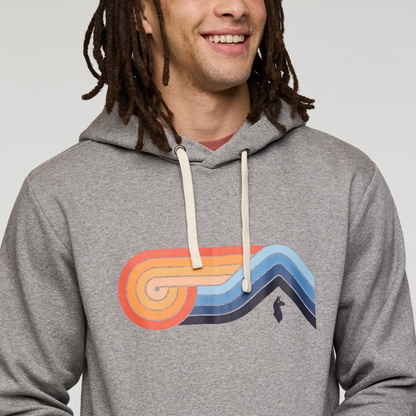 Melting Sunset Pullover Hoodie - Men's - Heather Grey - US 4978