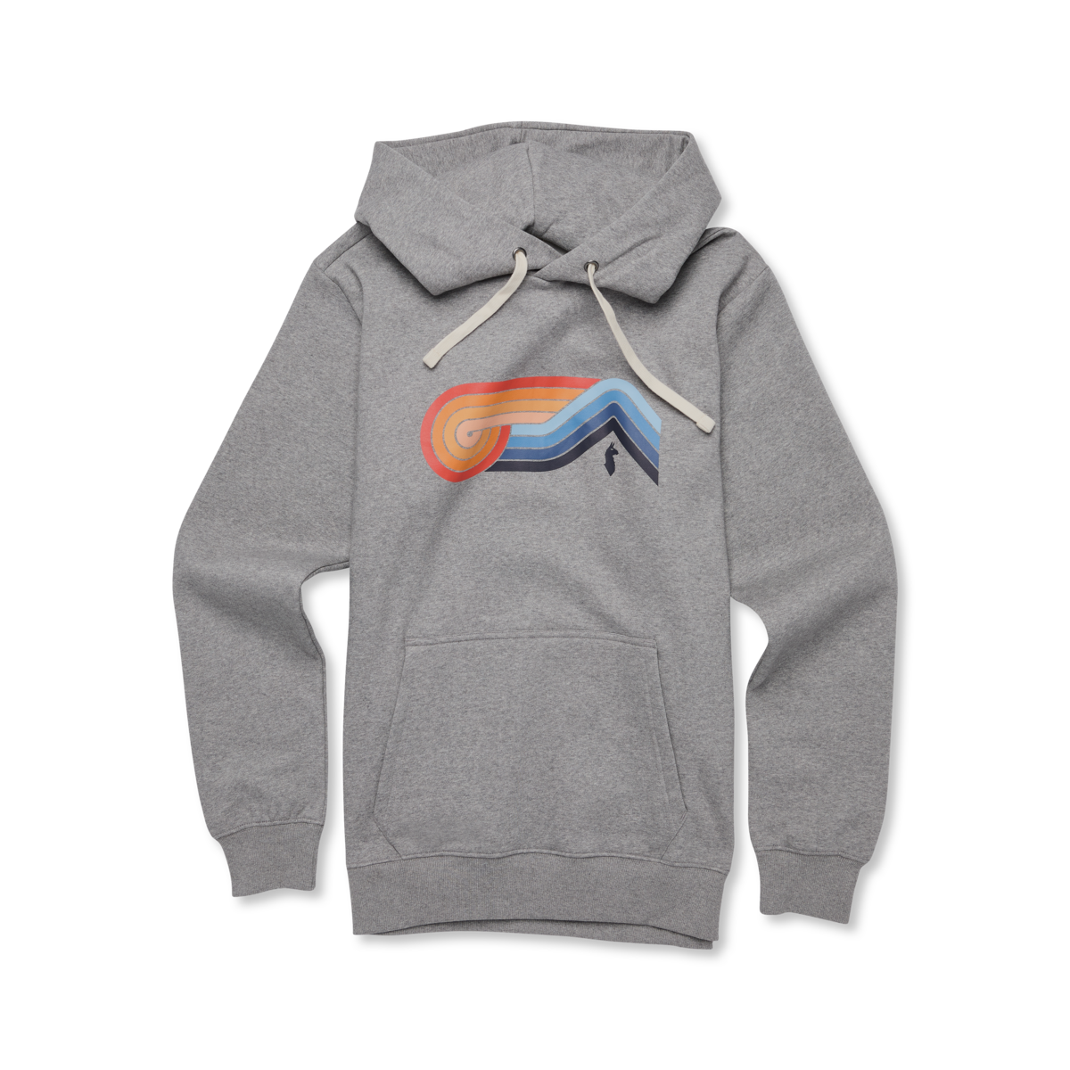 Melting Sunset Pullover Hoodie - Men's - Heather Grey - US 4978