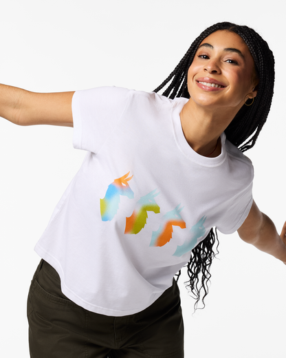 Cuatro Bitmap T-Shirt - Women's - White - US 9296