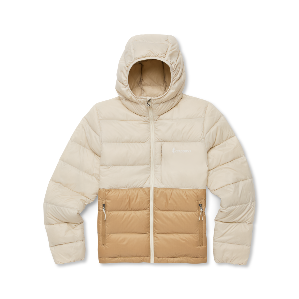 Fuego Max Down Hooded Jacket - Women's - Cream/Khaki - US 2042