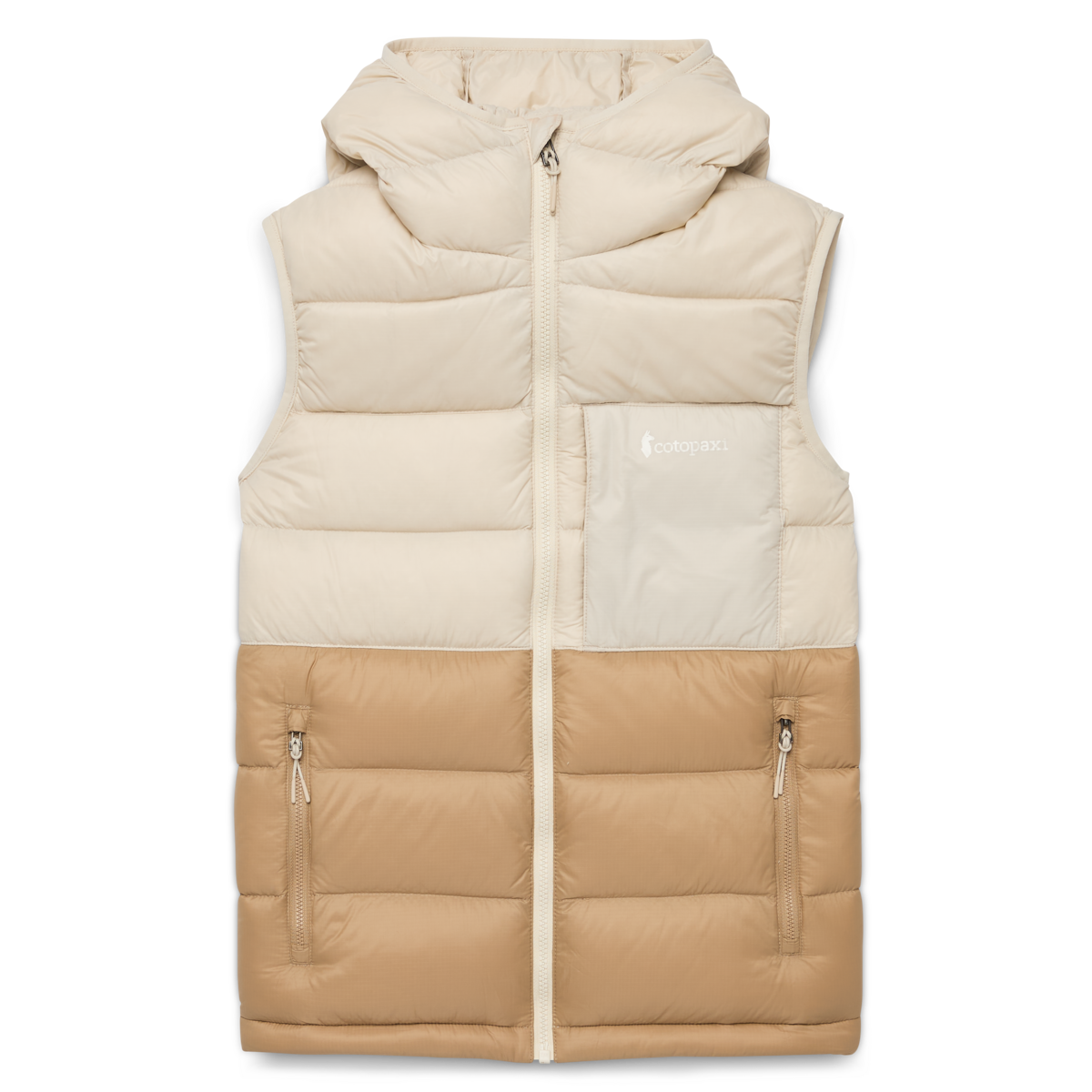 Fuego Max Down Vest - Women's - Cream/Khaki - US 7516