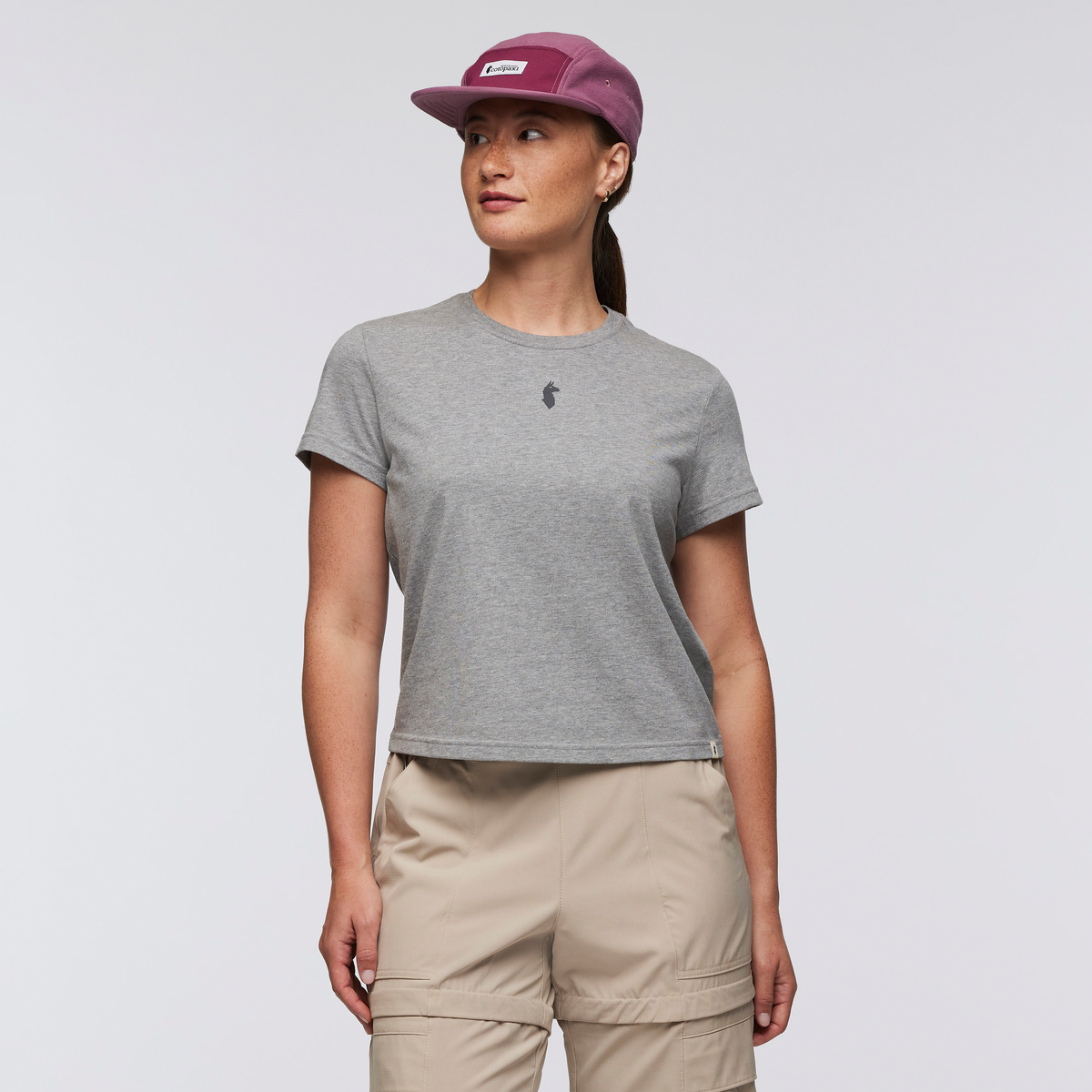 Llama Icon T-Shirt - Women's - Heather Grey - US 4654