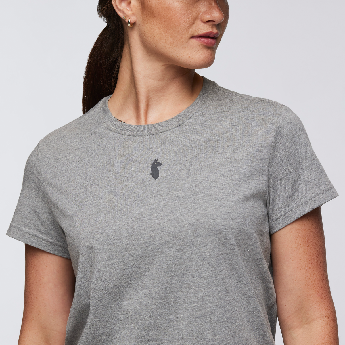Llama Icon T-Shirt - Women's - Heather Grey - US 4654