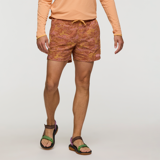 Brinco 5" Short - Print - Men's - Scenic Route Faded Brick - US 6244