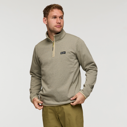 Envo Fleece Quarter-Zip Pullover - Men's - Heather Pebble - US 1684