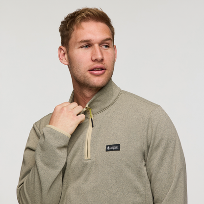 Envo Fleece Quarter-Zip Pullover - Men's - Heather Pebble - US 1684