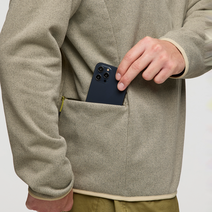 Envo Fleece Quarter-Zip Pullover - Men's - Heather Pebble - US 1684