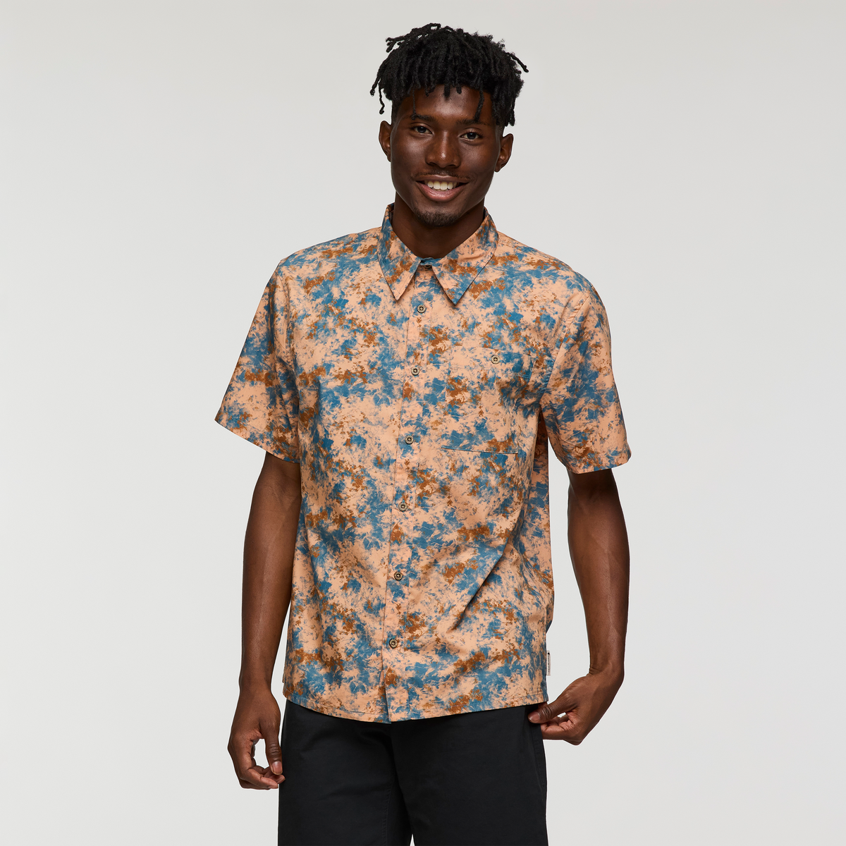 Estival Button Up Shirt - Print - Men's - Galactic Lemongrass - US 1385