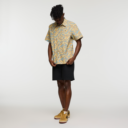 Estival Button Up Shirt - Print - Men's - Island Llama Grain - US 4767