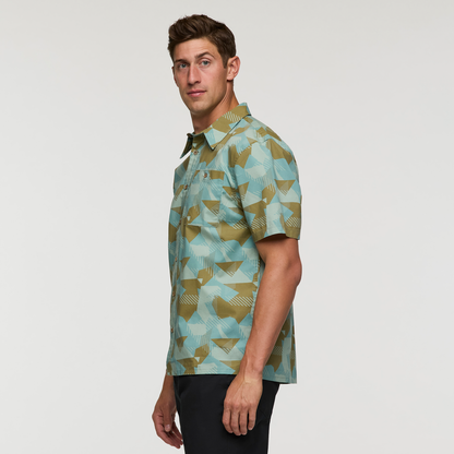 Estival Button Up Shirt - Print - Men's - Reflections Silver Leaf - US 5654