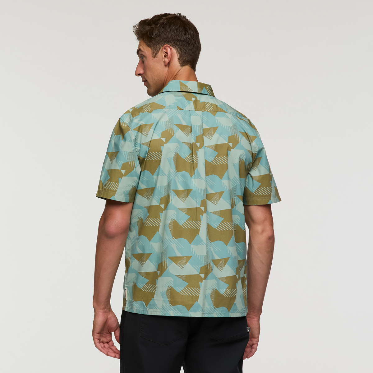 Estival Button Up Shirt - Print - Men's - Reflections Silver Leaf - US 5654