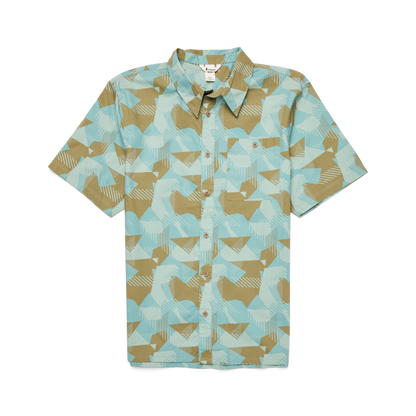 Estival Button Up Shirt - Print - Men's - Reflections Silver Leaf - US 5654