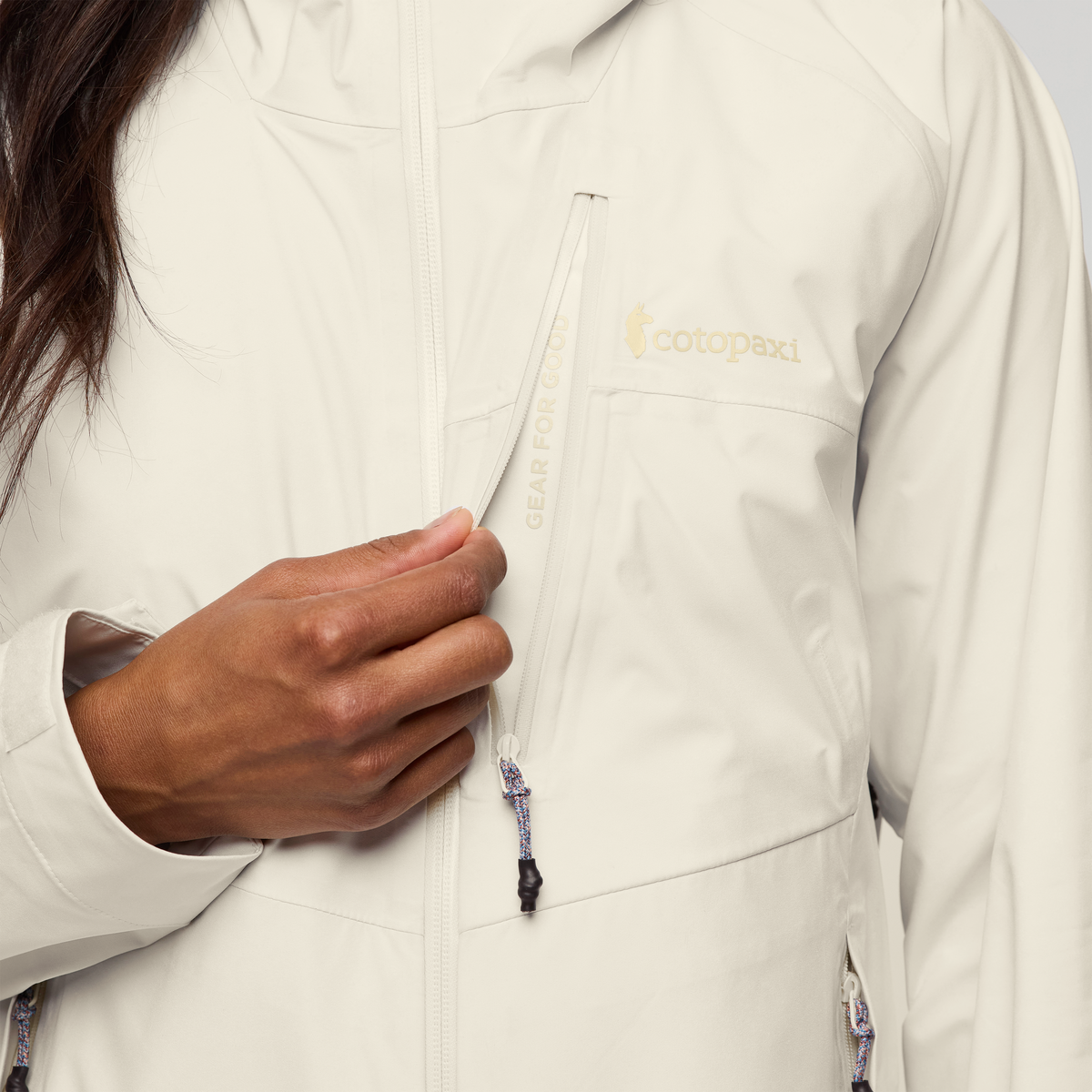 Impermeo 3L Hooded Shell Jacket - Women's - Cotopaxi Bone - US 3773