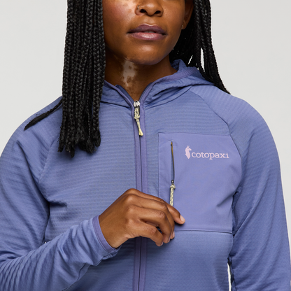 Otero Fleece Full-Zip Hooded Jacket - Women's - Blue Smoke - US 3074