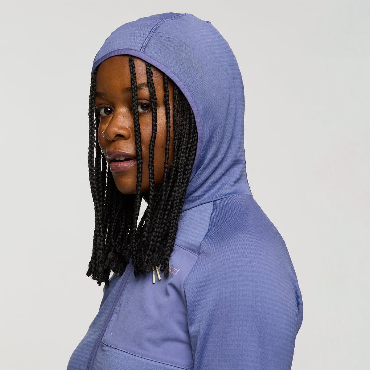 Otero Fleece Full-Zip Hooded Jacket - Women's - Blue Smoke - US 3074