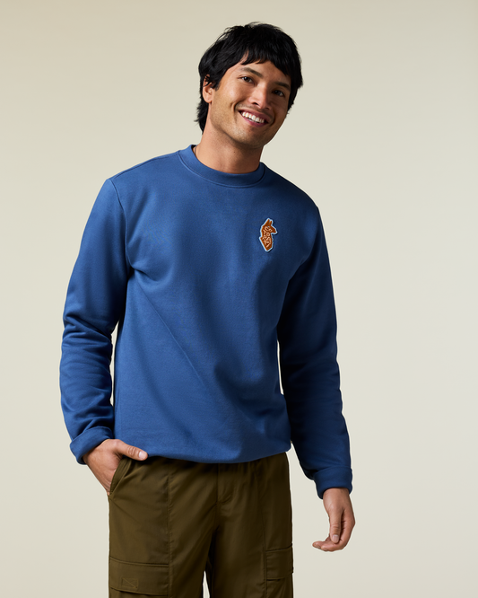 Lava Llama Crew Sweatshirt - Men's - Deep Sea - US 7389