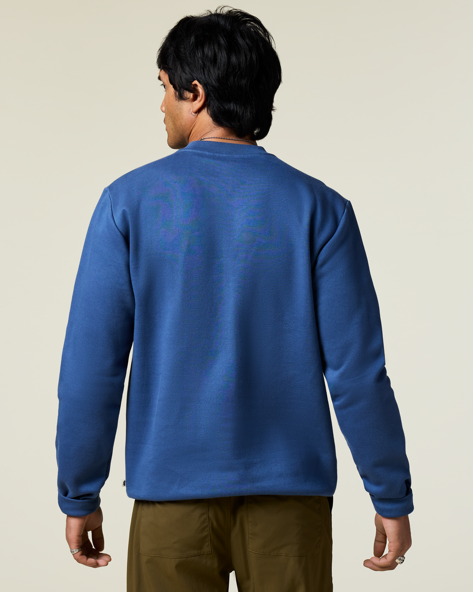 Lava Llama Crew Sweatshirt - Men's - Deep Sea - US 7389
