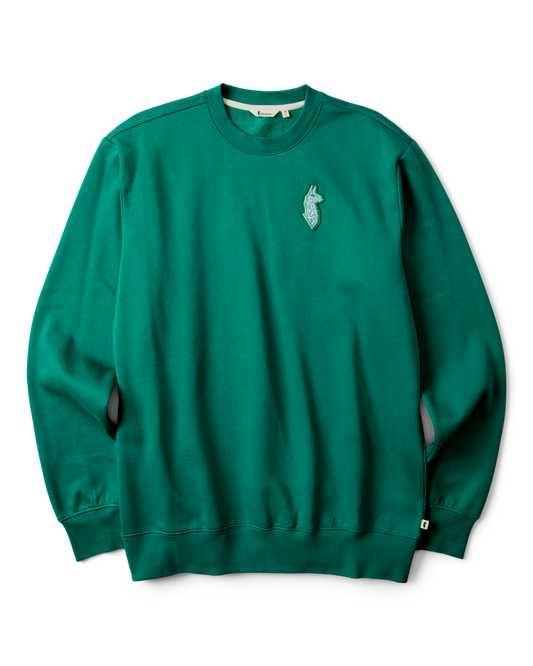 Lava Llama Crew Sweatshirt - Men's - Malachite - US 9602
