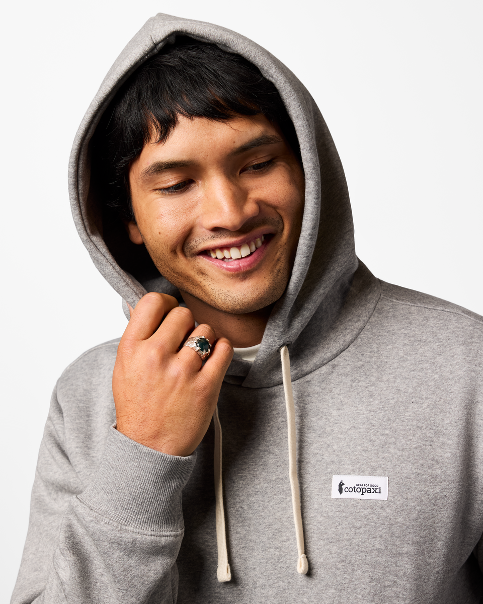 Llama Patch Pullover Hoodie - Men's - Heather Grey - US 9819